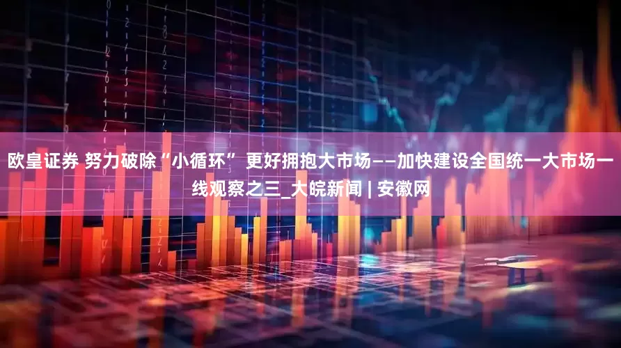 欧皇证券 努力破除“小循环” 更好拥抱大市场——加快建设全国统一大市场一线观察之三_大皖新闻 | 安徽网